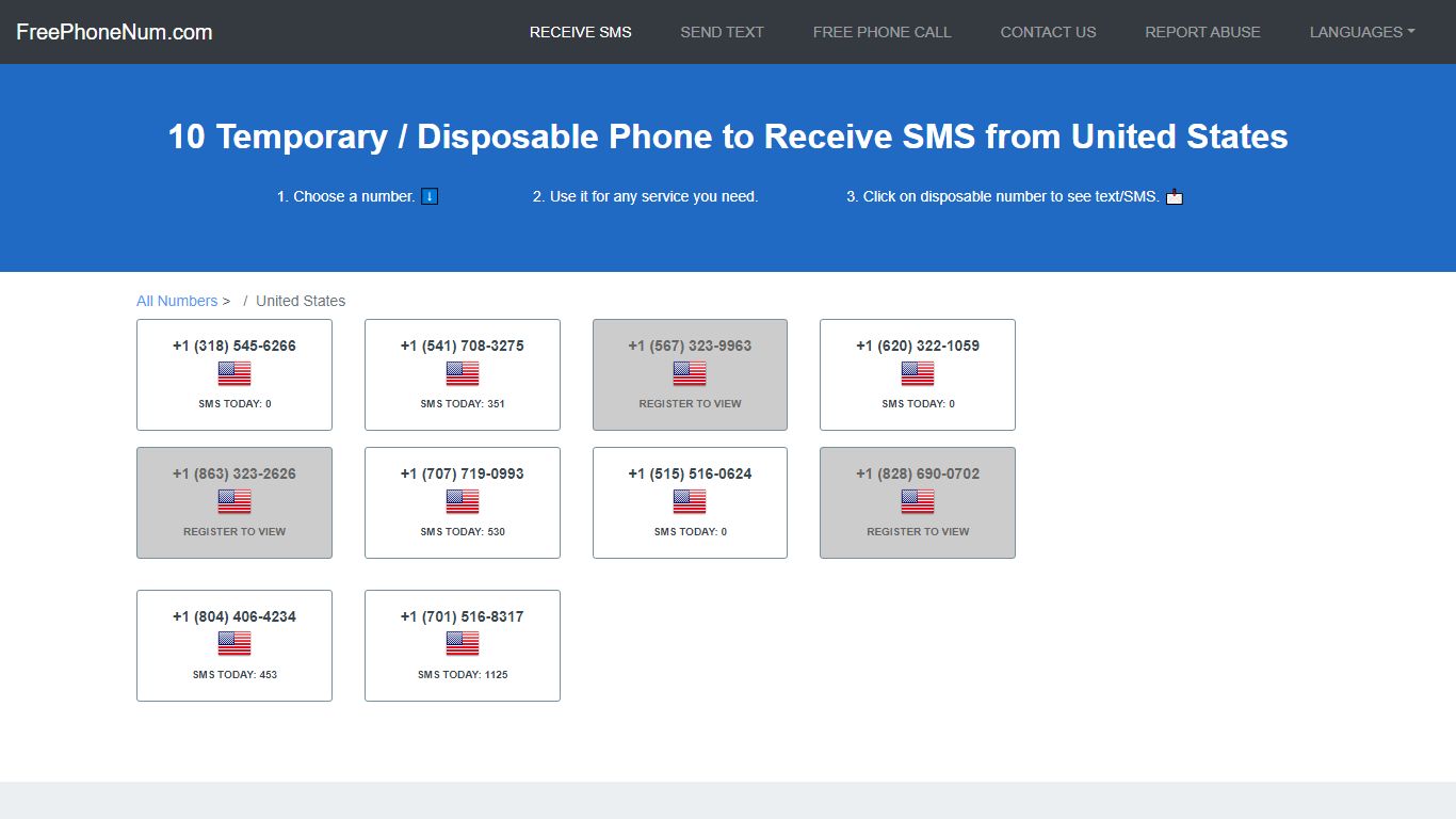 📲 Disposable Number To Receive SMS 2022 United States - Free Phone Num