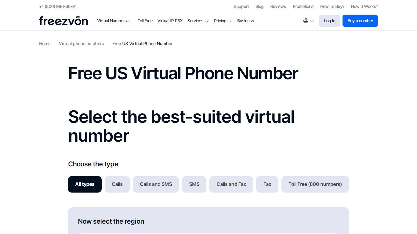 Free US Virtual Phone Number - Freezvon